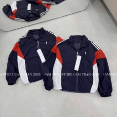 ÁO KHOÁC THÊU NGỰA PHỐI SỌC ĐỎ NỮ