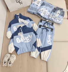 SET BỘ GIÓ DÀI BLUEY MÀU XANH BÉ TRAI