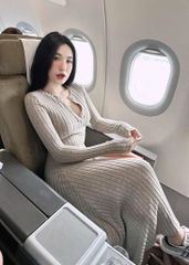 VÁY BODY TĂM ĐŨA LÔNG XÙ CAO CẤP 3M NỮ THU ĐÔNG