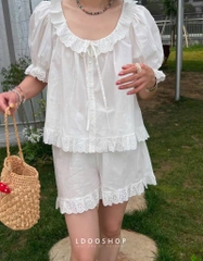 BỘ NGỦ BÈO REN TIỂU THƯ NỮ SẴN (SALE 99k)