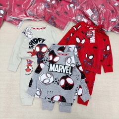 BỘ 3 BỘ DÀI SPIDERMAN MARVEL TONE ĐỎ GHI BÉ TRAI