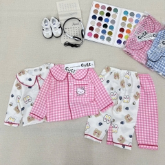 SET 2 BỘ ĐŨI DÀI PIZAMA 2 MÀU BÉ TRAI BÉ GÁI