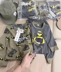 SET 2 BỘ DÀI BATMAN RÊU GHI BÉ TRAI