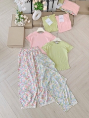 BỘ QUẦN PHỐI REN MIX ÁO DÍP NỮ