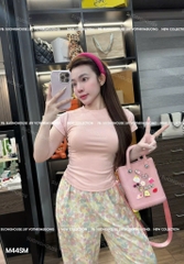 BỘ QUẦN PHỐI REN MIX ÁO DÍP NỮ