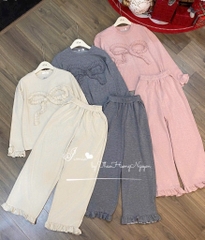 BỘ DÀI 3 MÀU PHỐI NƠ NỮ THU ĐÔNG (SALE 89k)