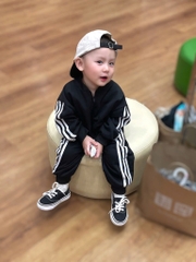 SET BỘ DÀI ĐEN SỌC TRẮNG BÉ TRAI