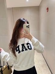 ÁO GAP XUẤT 2 MÀY XANH THAN TRẮNG NỮ SẴN