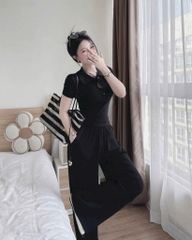 SET BỘ ÁO CỘC QUẦN DÀI THÊU CHỮ BAD NỮ THU ĐÔNG (SALE 99k)