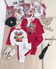 SET 2 BỘ DÀI Ô TÔ ĐỎ GHI XINH XỈU BÉ TRAI(XẢ 99k)