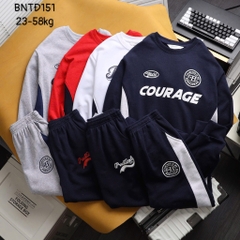 BỘ DÀI NỈ COURAGE PRACTICAL PHỐI MÀU BÉ TRAI SIZE ĐẠI