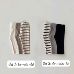 SET 3 QUẦN LEGGING TĂM BÉ TRAI BÉ GÁI SẴN (SALE 87k)