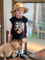 SET ÁO ĐEN QUẦN NÂU BÉ TRAI(XẢ 65k)