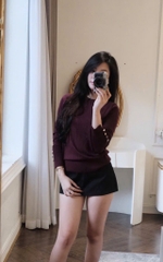 ÁO LEN BASIC KHUY TAY HOT HIT NỮ THU ĐÔNG