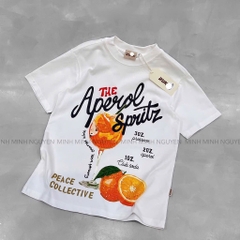 ÁO PHÔNG TRẮNG HOẠ TIẾT LY CAM NỮ SẴN (XẢ 30k)