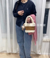 ÁO LEN CADIGAN GẤU WHO.AUU HOT HIT NỮ