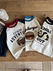 SET 3 ÁO Ô TÔ GẤU HAMBUGER DÀI TAY BÉ TRAI SẴN(XẢ 108k)
