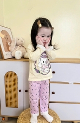 SET BỘ DÀI REN QUẦN TÍM BÉ GÁI SẴN
