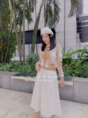 ÁO LEN CARDIGAN TRÁM HỒNG - BE - ĐEN ( XẢ 79k)