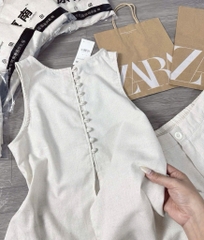 SÉT BỘ CỘC LINEN ÁO YẾM CÚC BỌC NỮ SẴN