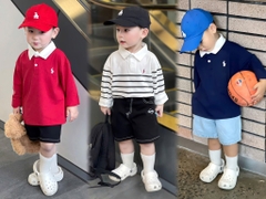 SET 3 ÁO POLO DÀI TAY BÉ TRAI