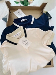 VÁY POLO SUÔNG 2 MÀU BASIC NỮ SẴN (SALE 79k)
