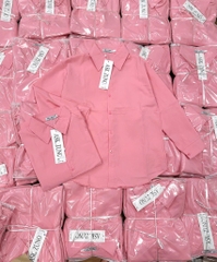 ÁO SƠ MI HỒNG DÀI TAY NỮ SẴN (sale 50k)