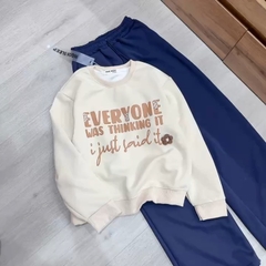 SET NỈ HAI DA EVERYONE PHỐI CHỮ NÂU NỮ THU ĐÔNG SẴN