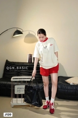 SET BỘ ÁO TRẮNG QUẦN ĐỎ NỮ