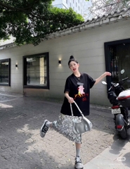 ÁO COTTON MÈO ĐI HIA CỘC TAY NỮ SẴN