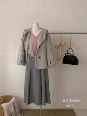 ÁO KHOÁC DẠ LEN ÉP DÁNG RỘNG SIÊU HOT