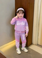 BỘ GIÓ DÀI BARBIE PHỐI TÍM HỒNG BÉ GÁI(SALE 90k)