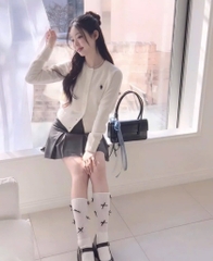 ÁO LEN CADIGAN GẤU WHO.AUU HOT HIT NỮ