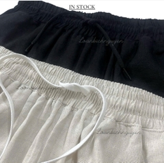 SET 2 QUẦN SUÔNG ĐEN BE CHUN DÂY NỮ