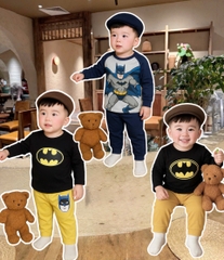 SET 2 BỘ BATMAN VÀNG ĐEN DÀI BÉ TRAI