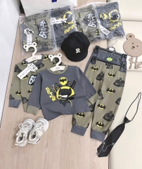 SET 2 BỘ DÀI BATMAN RÊU GHI BÉ TRAI