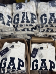 ÁO GAP XUẤT 2 MÀY XANH THAN TRẮNG NỮ SẴN