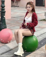 ÁO LEN CARDIGAN MẬN CÚC TAY NỮ THU ĐÔNG SẴN