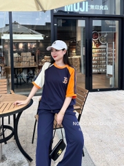 SET BỘ ADI.DAS IN CHỮ B QUẦN SUÔNG NỮ