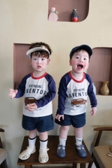SET 3 ÁO Ô TÔ GẤU HAMBUGER DÀI TAY BÉ TRAI SẴN(XẢ 108k)