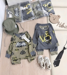 SET 2 BỘ DÀI BATMAN RÊU GHI BÉ TRAI