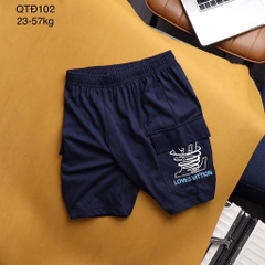 QUẦN ĐÙI COTTON SIZE ĐẠI 4 MÀU BÉ TRAI (xả 45k)