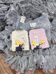 SET BỘ ÁO HOẠ TIẾT CÔ GÁI KÈM QUẦN JEAN PHỐI KẺ CARO NỮ(XẢ99k)