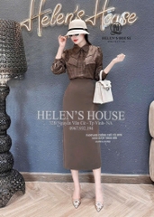 ÁO SƠ MI GU KẺ NƠ 2 LỚP DÀI TAY NỮ SẴN (XẢ 79k)