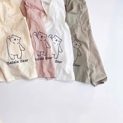 ÁO KHOÁC GIÓ IN GẤU 4 MÀU BÉ TRAI BÉ GÁI SẴN (SALE 35k)