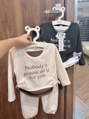 SET 2 BỘ DÀI NOBODY BE XÁM BÉ GÁI