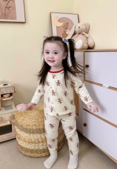 SET 2 BỘ DÀI KẺ CARO ĐỎ MÈO KITTY BÉ GÁI (XẢ 99k)