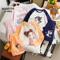 SET BỘ DÀI TAY SIZE ĐẠI HÌNH HOẠT HÌNH BÉ GÁI