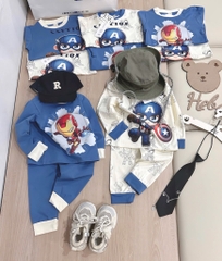 SET 2 BỘ DÀI IRONMAN CAPTION SIÊU NGẦU BÉ TRAI