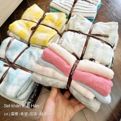 ĐỒ PHÒNG TẮM - SET 5 KHĂN TẮM XUẤT NHẬT